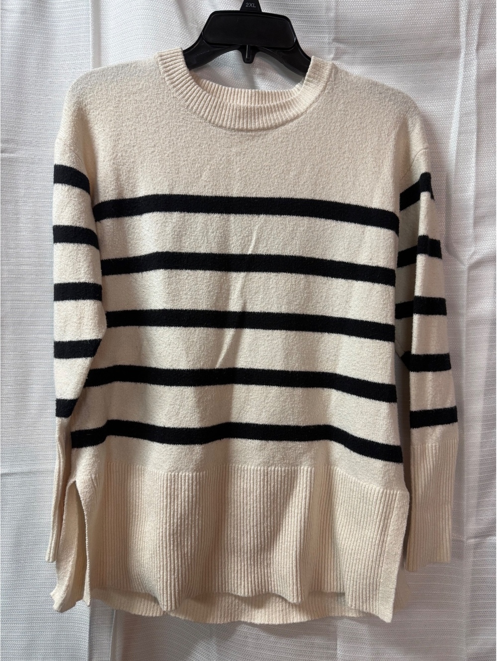LOFT Women's Striped Cotton Blend Sweater XS